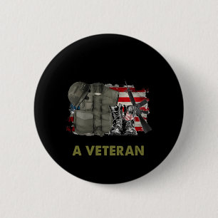 My Time In Uniform Is Over But Being A Veteran Nev 2 Inch Round Button
