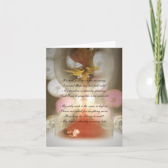 My time is already running late holiday card (Front)