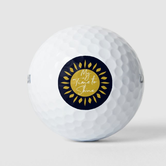My Time To Shine, Sun Print Golf Balls (Front)