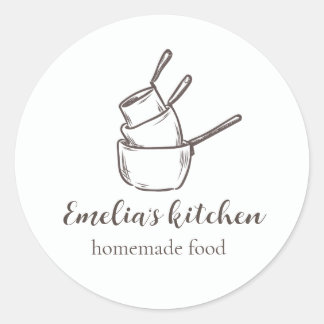 My tiny kitchen logo Sticker