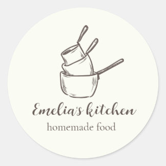 My tiny kitchen logo Sticker