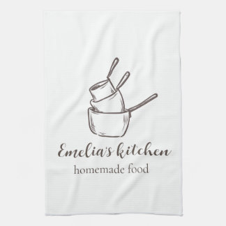 My tiny Kitchen Small Business logo Towel