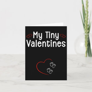 My Tiny Valentines Twins Baby Pregnancy Card