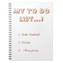 My to do list