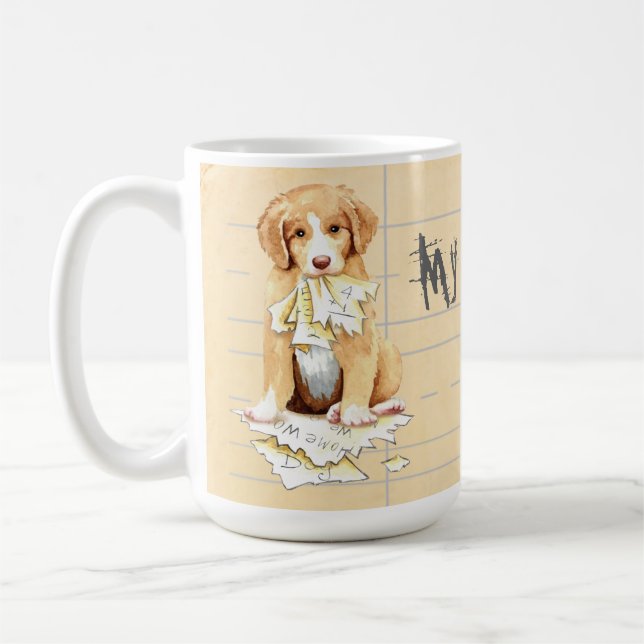 My Toller Ate My Homework Coffee Mug (Left)