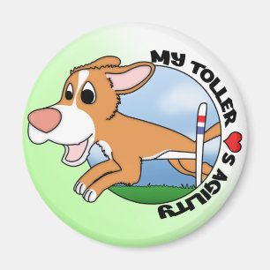 My Toller Loves Agility Magnet