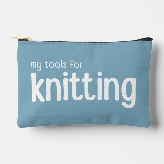 My Tools for Knitting Notions Pouch Bag (Front)
