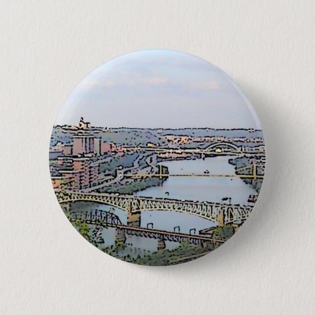My Town 2 Inch Round Button (Front)
