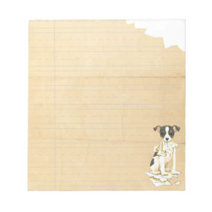 My Toy Fox Terrier Ate my Homework Notepad