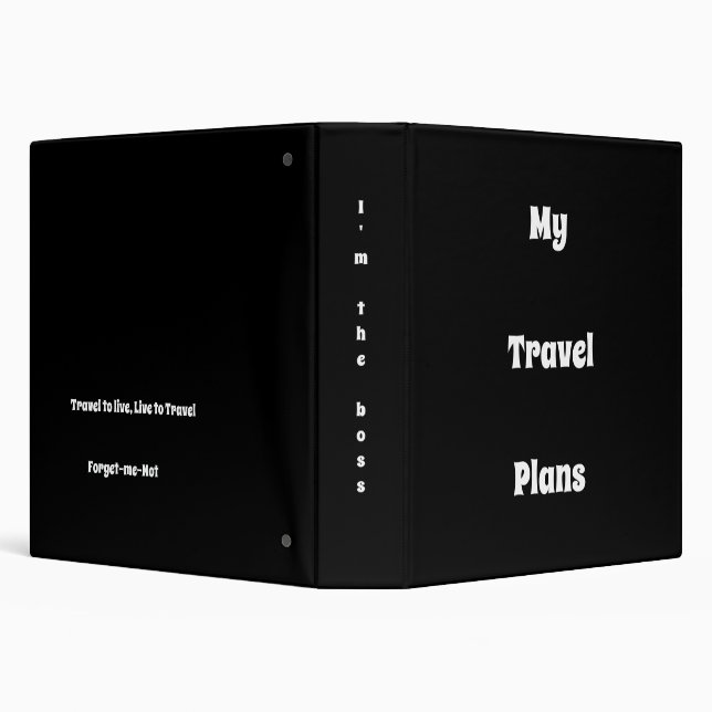 My Travel Plans Binder (Background)