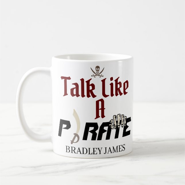 My Treasure | International Talk Like a Pirate day Coffee Mug (Left)