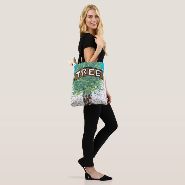 My Tree, Steadfast and Strong, Hug a Tree Tote Bag (On Model)