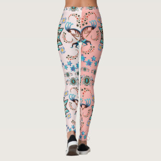 My Tribal Kokopelli  Blackjack Design   Leggings
