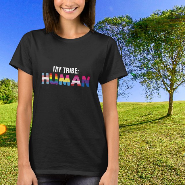 My Tribe Is Human Inclusive T-Shirt (Creator Uploaded)