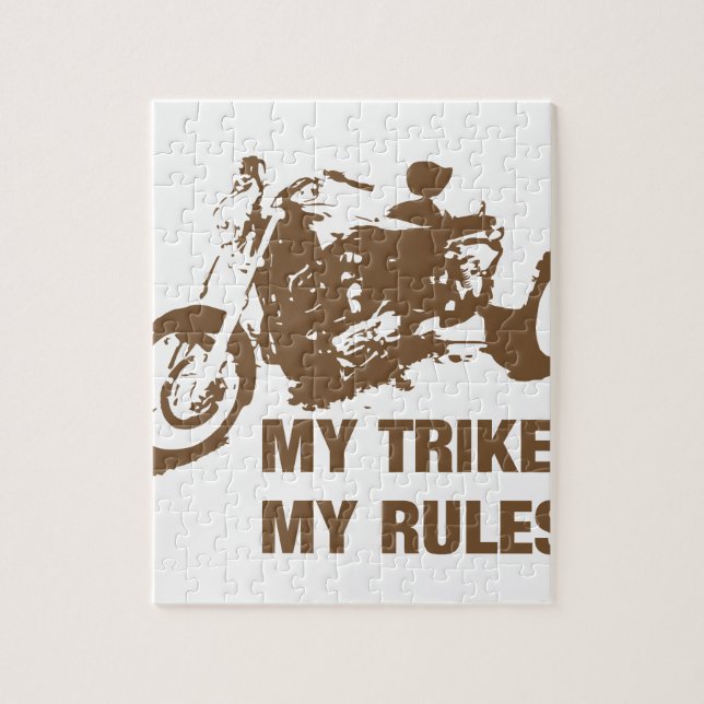 my trike my rules jigsaw puzzle (Vertical)