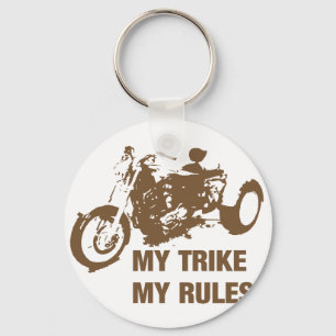 my trike my rules keychain