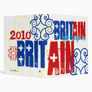 "My Trip to England 2010" British Celtic Flag Binder