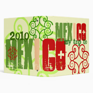 "My Trip to Mexico 2010" Mexican Celtic Flag Binder