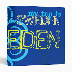 "My Trip to Sweden" Swedish Celtic Flag Binder