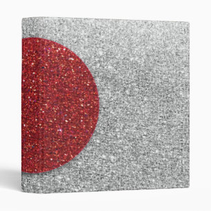"My Trip to Tokyo" Japanese Flag Glitter Sparkle Binder