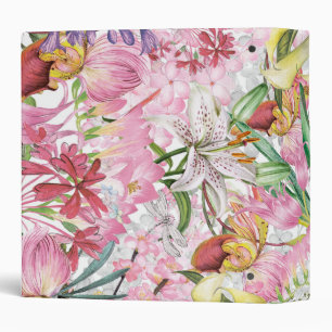 My tropical colourful foliage exotic flower garden binder