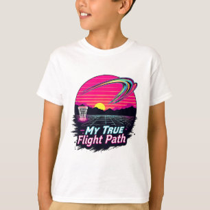 My True Flight Path Funny Disc Golf Player Mens Gr T-Shirt