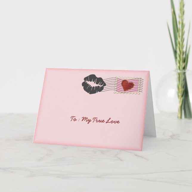 My True Love Greeting Card (Front)