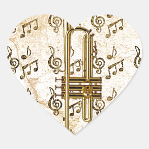 My Trumpet_ Heart Sticker