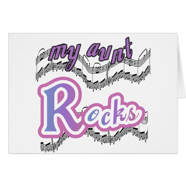 My Tunt Rocks Tshirts et cadeaux (Devant horizontal)