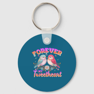 My Tweetheart Forever Valentines Day Love Couple B Keychain
