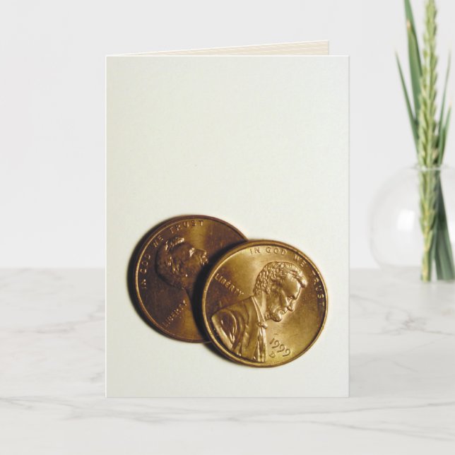 "my two cents" greeting card (Front)