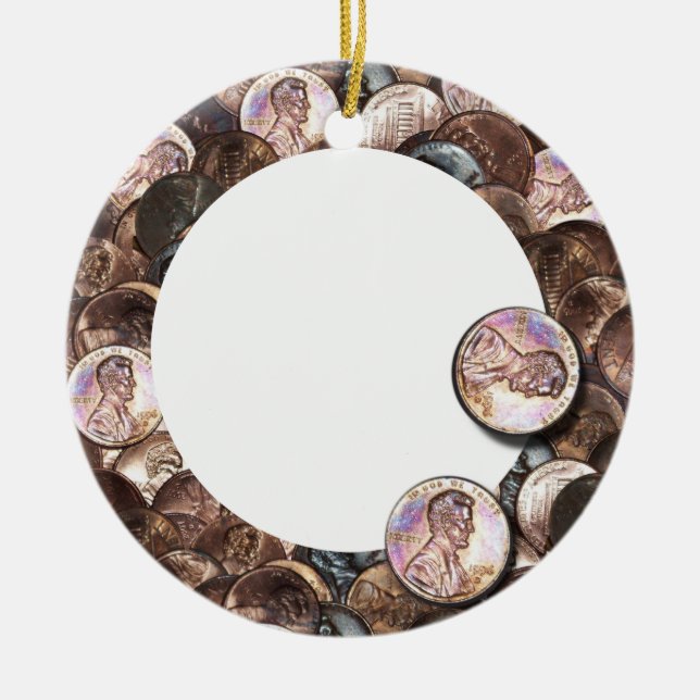 My Two Cents Worth Ceramic Ornament (Front)