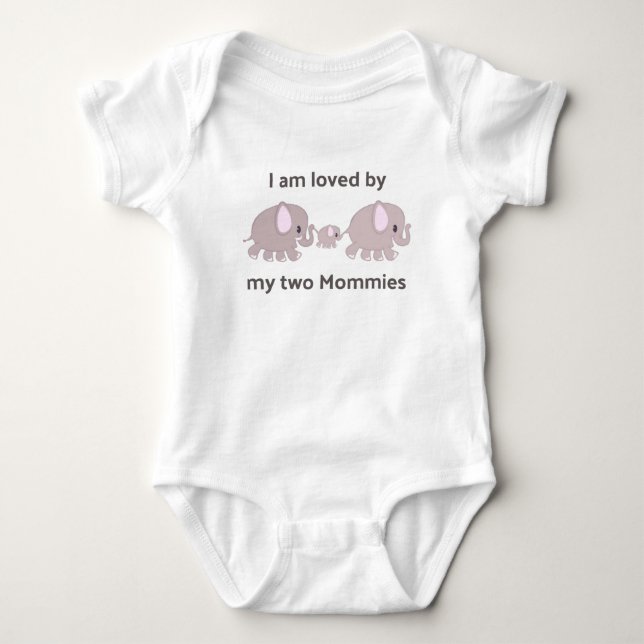 My Two Moms Baby Bodysuit (Front)