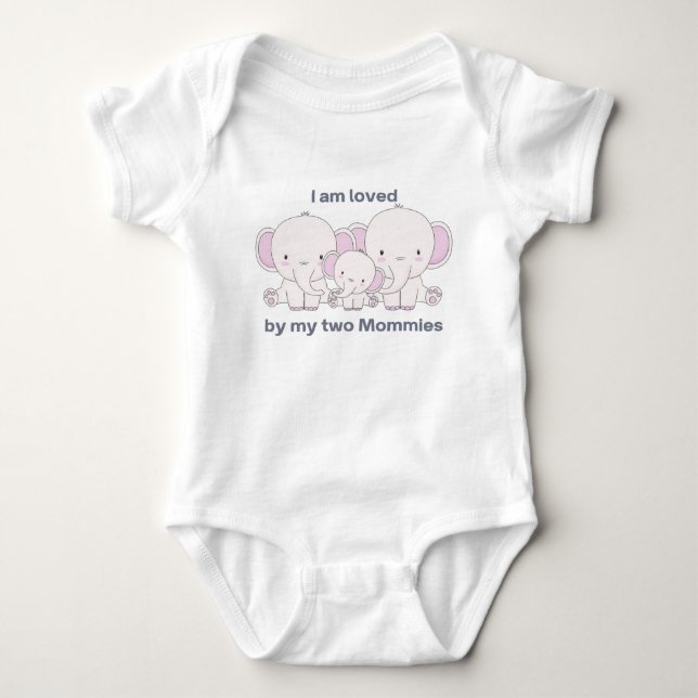 My Two Moms Baby Bodysuit (Front)