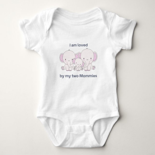 My Two Moms Baby Bodysuit (Front)
