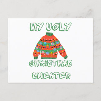 My ugly Christmas sweater Postcard