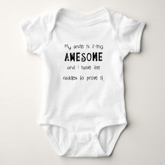 My Uncle is AWESOME Baby Bodysuit