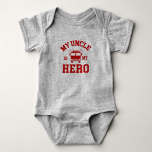 My Uncle Is My Hero Baby Bodysuit