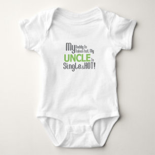 My Uncle is Single and Hot Baby Jersey Bodysuit