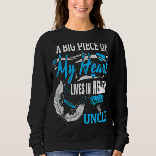My Uncle Lives In Heaven Memorial Day Niece Nephe Sweatshirt