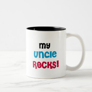 My Uncle Rocks T-shirts and Gifts Two-Tone Coffee Mug