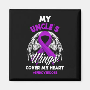 My Uncle's Wings Cover My Heart End Overdose Magnet