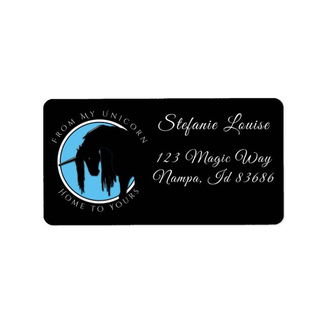 My Unicorn (light blue) Label (Front)