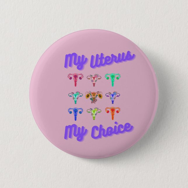 My Uterus My Choice Button (Front)