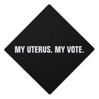 My uterus my vote black & white abortion rights