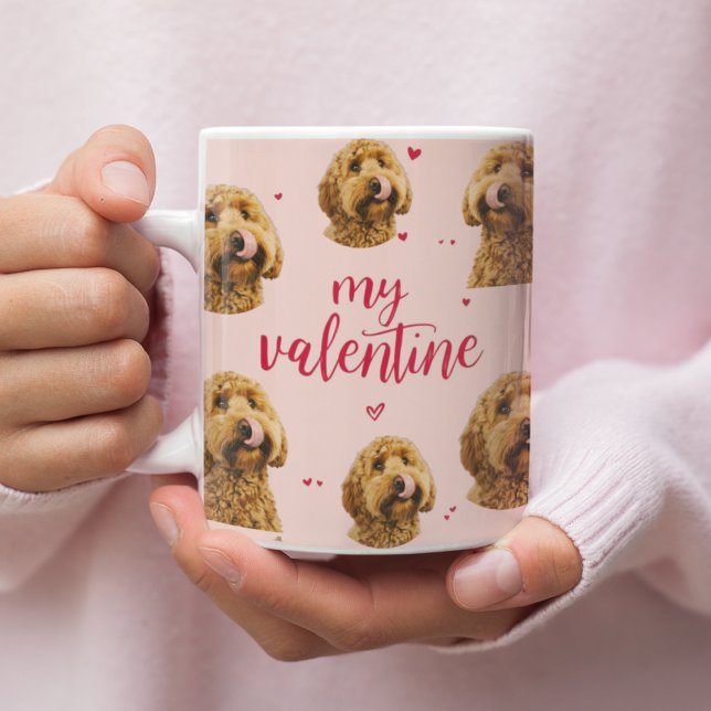 My Valentine Dog | Personalized Pet Photo Coffee Mug (Creator Uploaded)