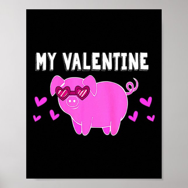 My Valentine G Farmer Pet Owner Love Valentines  Poster (Front)