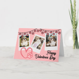 My Valentine Has Paws Holiday Card