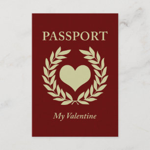 my valentine passport invitation