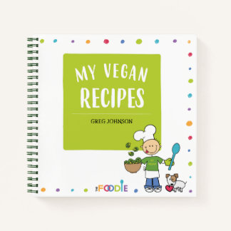 MY VEGAN RECIPES Personalized Cookbook To Write In Notebook